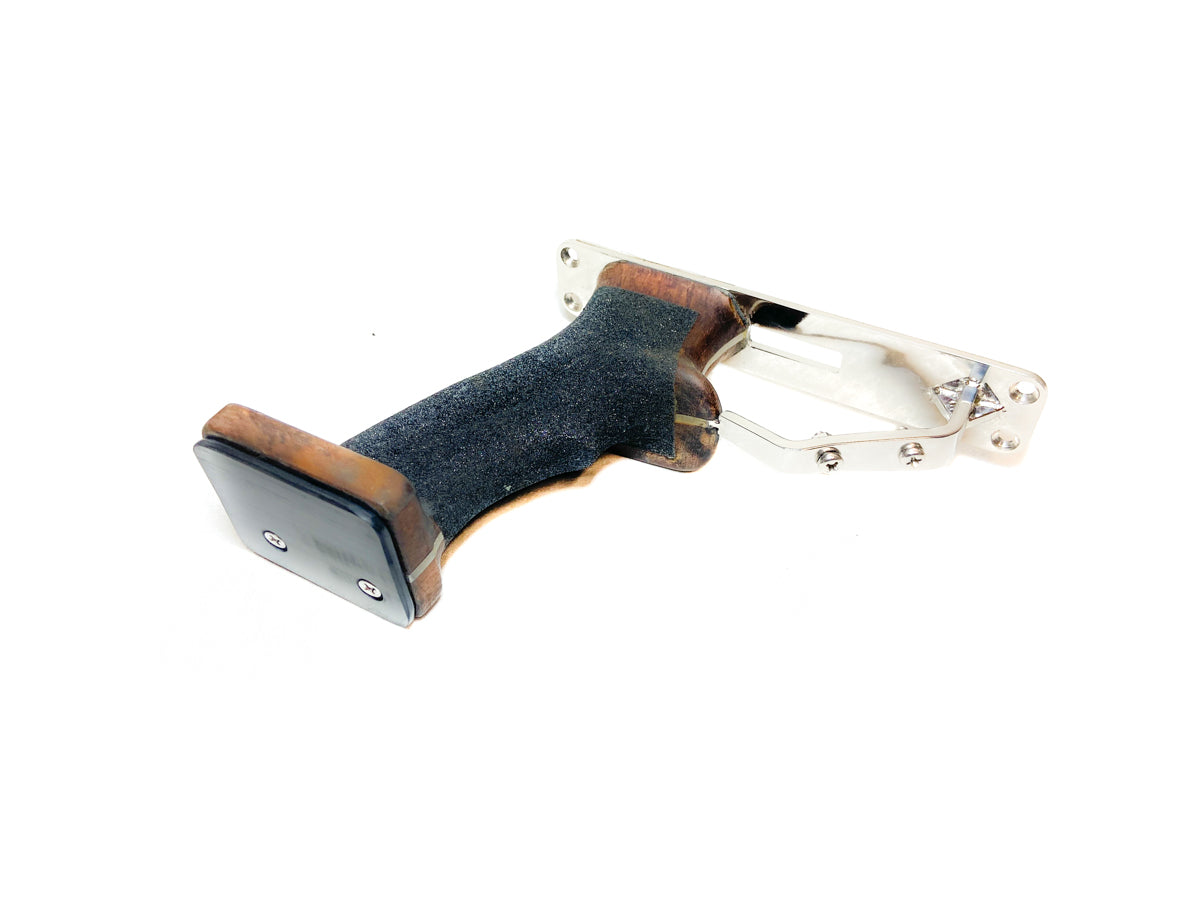 Andre Ergonomic Teakwood Handle with Stainless Steel Frame – Blue