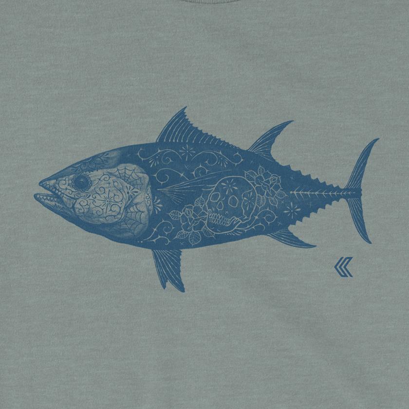 Kalletka Day of the Dead Tuna Art T - Blue Tuna Spearfishing Co