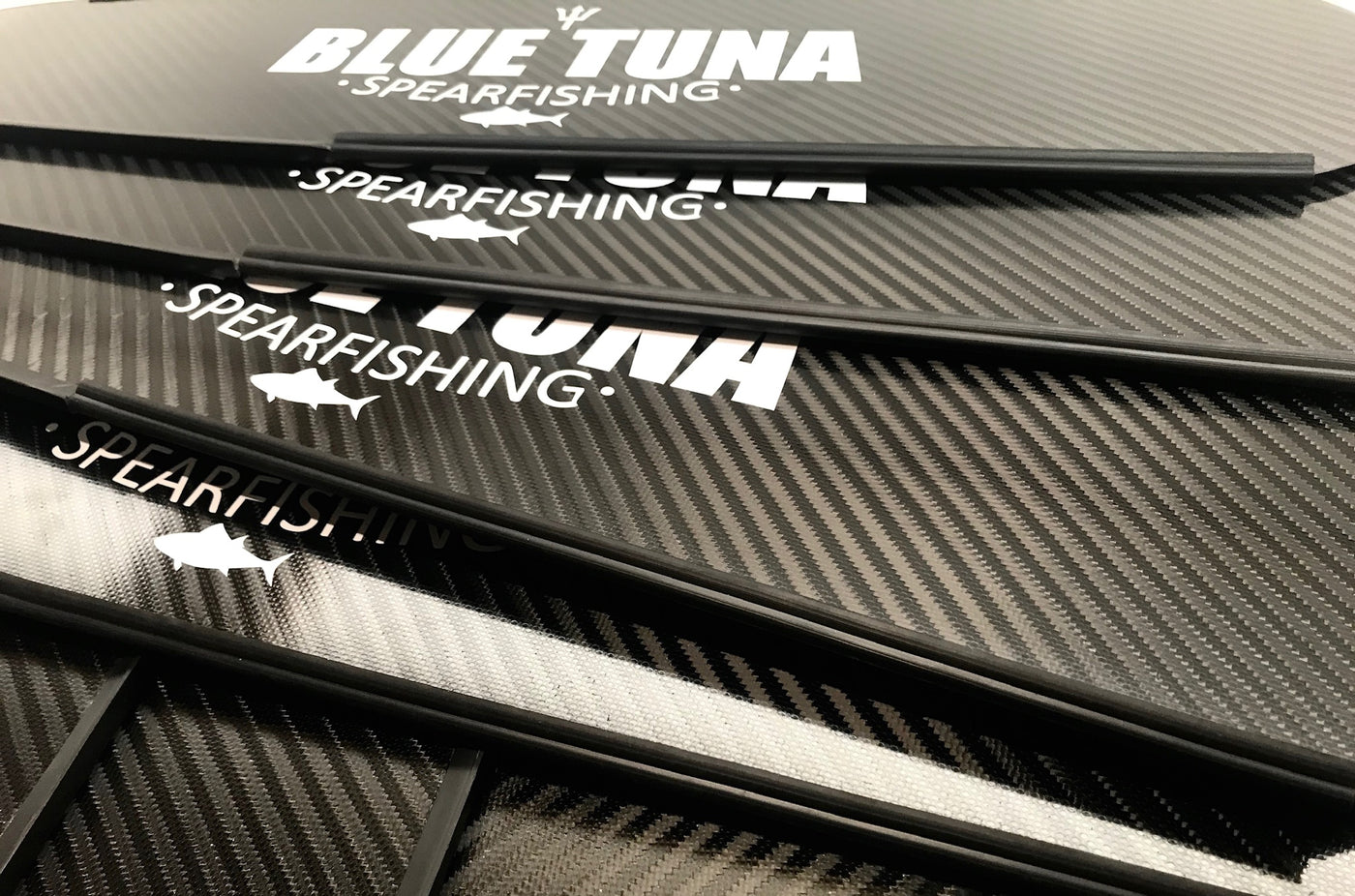 BTS Hydro 4x Carbon Blades -Carbon weave-  Blue Tuna Spearfishing Co
