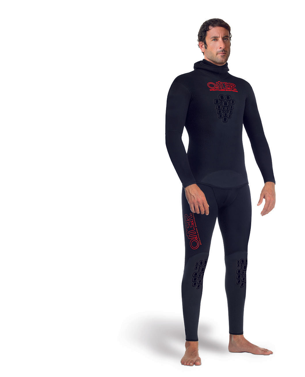 SUB MASTER TEAM OMER FISHING SUIT APNEA WETSUIT NEOPRENE 3MM UNDERWATER  Size 2