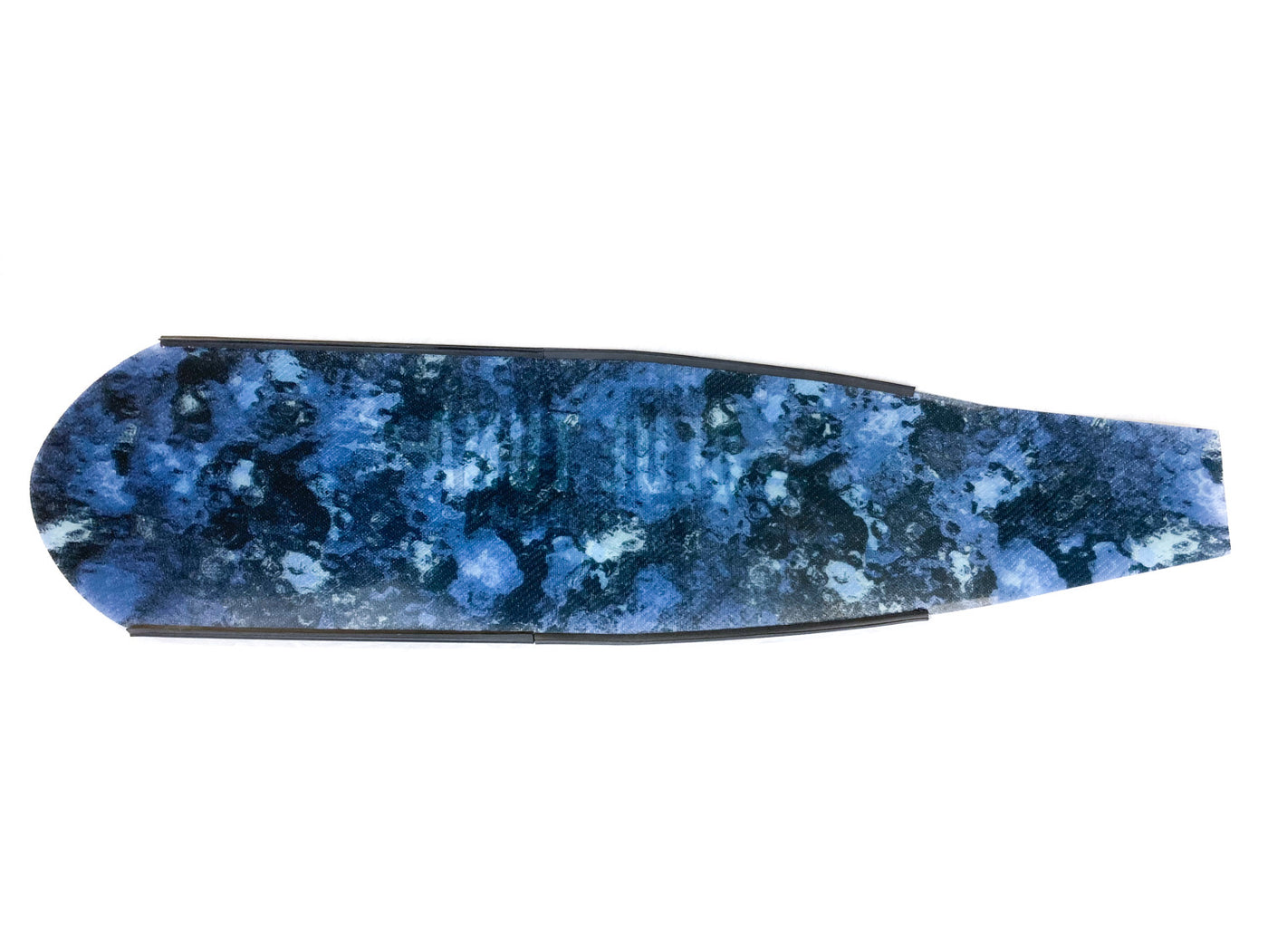 BTS Fiberglass Pelagic FishSkin Camo Blades - Bottom view- Blue Tuna Spearfishing Co