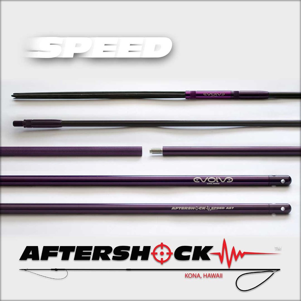 Evolve - Aftershock Speed Hybrid 1/2 travel polespear *purple* – Blue Tuna  Spearfishing Co