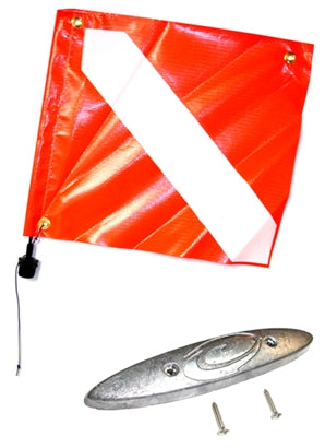 Rob Allen Float Flag, Mast and Keel Weight - Blue Tuna Spearfishing Co