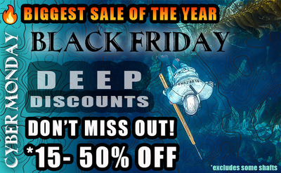Black Friday Cyber Monday Deep Discounts at Blue Tuna Spearfishing