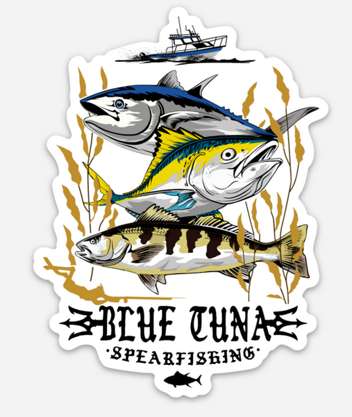 Pelagic Fish Sticker – Blue Tuna Spearfishing Co