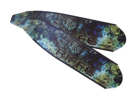 RIFFE by DiveR Digi-tek Carbon Fiber Fin Blades – Blue Tuna