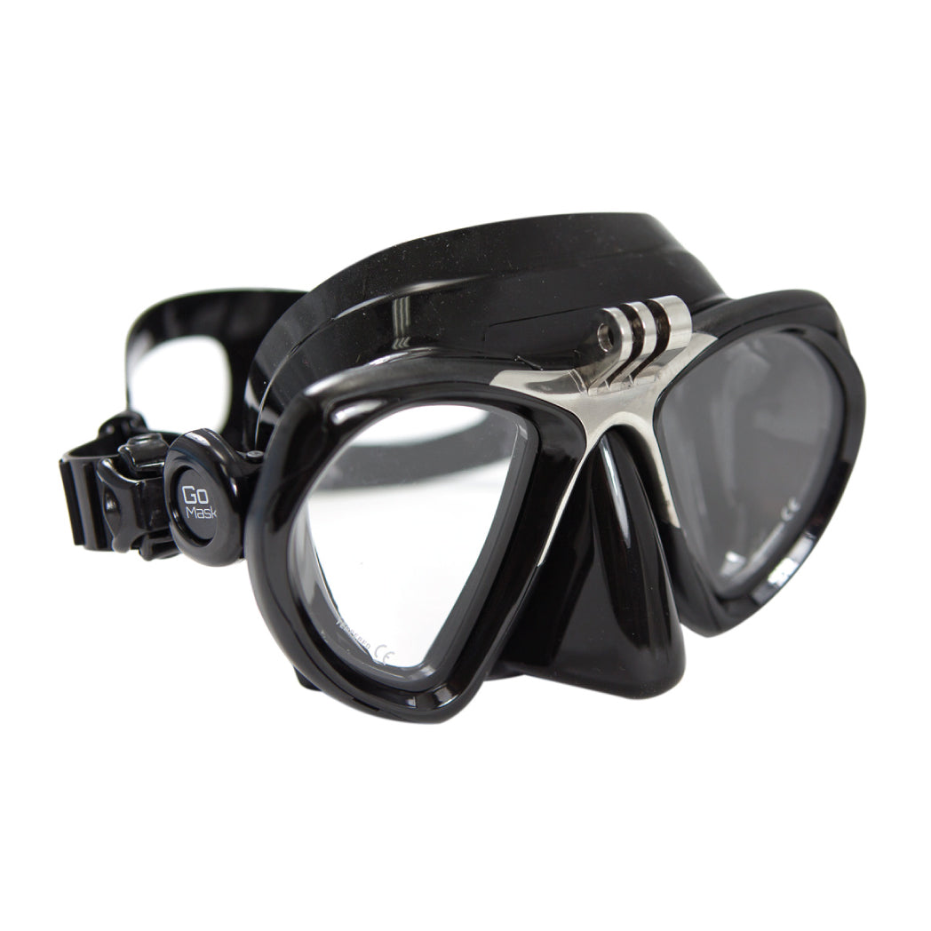 GoMask Black Freediving Mask with GoPro Mount – Blue Tuna Spearfishing Co