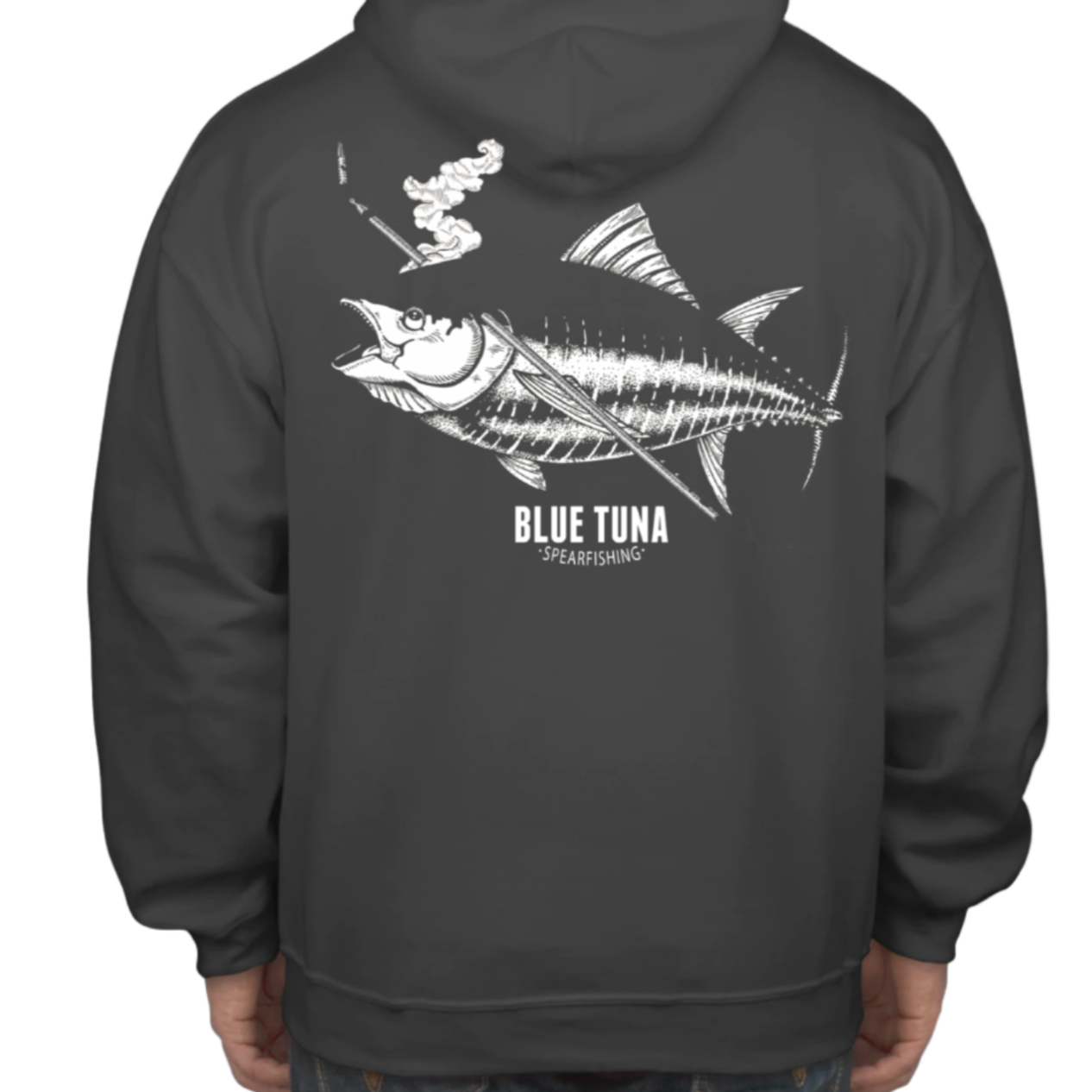 BTS Stone Shot Tuna Hoodies Blue Tuna Spearfishing Co