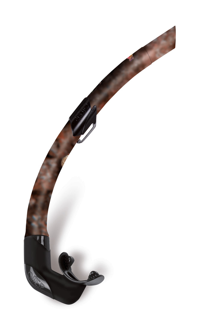 Omer Tube De Plongée Zoom Camo Noir - Tuba De Qualité Pour Plongée Et Snorkeling - Unisexe Adulte - Design Camouflage Discret