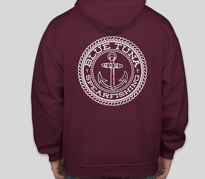 BTS Maroon Hoodie with Anchor Design
