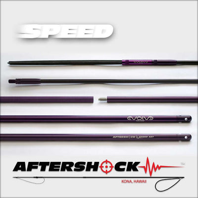 Evolve - Aftershock Speed Hybrid 1/2" travel polespear *purple* - Blue Tuna Spearfishing Co
